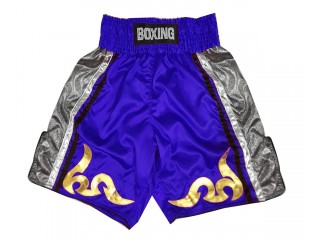 Shorts Boxe Anglaise Personnalisé : KNBSH-030-Blue